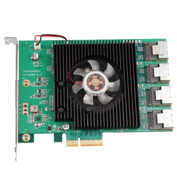 Marvell Chipset 16 Uostai SATA 6Gbps PCI Express Valdiklio plokštė PCI-e prie SATA III 3.0 konverteris mini SAS to 4 SATA3.0 Kabelis