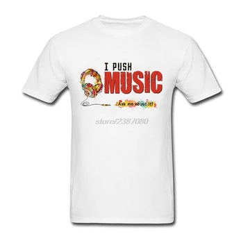 Marškinėliai Muzika Ausinių Aš Tiesioginis Muzikos Priekiniai Paklauskite Manęs Apie Tai Mens O-Kaklo Plius Dydis Drabužių Didžiosios Berniukams Trumpomis Rankovėmis Marškinėliai