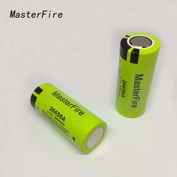 MasterFire 4pcs/daug Originali Nauja Baterija Panasonic 26650A 3.7 V 5000mAh Didelės Talpos 26650 Li-jonų Baterijas