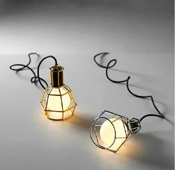 Mažas narvas Sieniniai šviestuvai asmenybės Derliaus Loft pramonės šviesos sandėlio juosta lempos meno kambarį lempos