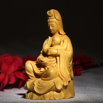 Medžio Statulėlės Budos statula Mediniai bouddha statula Drožyba Namų Amatų Skulptūra buda estatua Namų Puošybai Miniatiūriniai decoracion