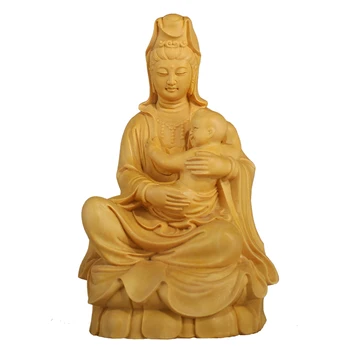 Medžio Statulėlės Budos statula Mediniai bouddha statula Drožyba Namų Amatų Skulptūra buda estatua Namų Puošybai Miniatiūriniai decoracion