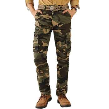 Men's Cargo Pants 2017 Men Camouflage Military Pants Multifunctional Pockets Tooling Trousers