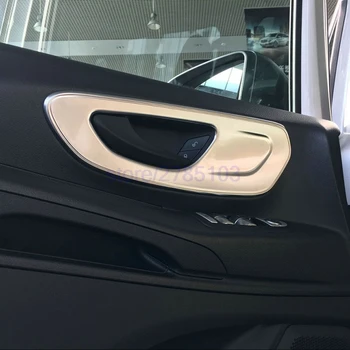 Mercedes-Benz Vito W447 - 2017 ABS Matinis Vidaus Durų Rankena Dubenį Rėmo Dangtis Apdaila, Automobilių Stilius!2vnt