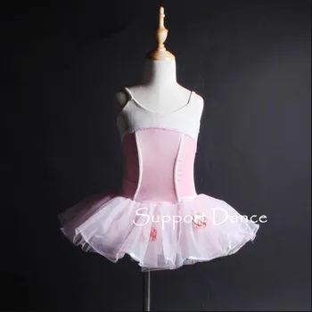 Merginos Aksomo Camisole Baleto Tutu Suknelė Moterims Rožinė Veiklos Kostiumas Paramos Šokių C288