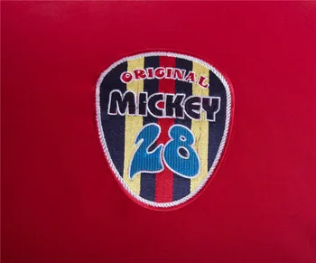 Mickey Mouse Globėjų Patalynės Komplektas Berniukams Patalyne, Disney Animacinių Filmų Aplikacijos Siuvinėjimas Medvilnės Audinio Vieną Twin Karalienė Raudona Spalva