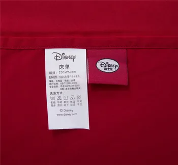 Mickey Mouse Globėjų Patalynės Komplektas Berniukams Patalyne, Disney Animacinių Filmų Aplikacijos Siuvinėjimas Medvilnės Audinio Vieną Twin Karalienė Raudona Spalva