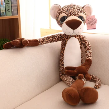 Mielas animacinių filmų leopard pliušinis žaislas didelis 80cm leopard lėlė, minkšta pagalvėlė, gimtadienio dovana, Kalėdų dovana 0111