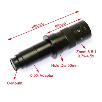 Mikroskopo Rinkinys HD 16MP1080P HDMI USB Skaitmeninis Pramonės Kalibruoti MicroscopeCamera+180X C mount Objektyvas+144 LED Šviesos+Stovas Laikiklis