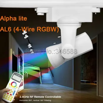 MiLight Alfa lite AL6 25W 4-Wire RGBW RGBWW Full 99 Grupių LED Auto Geležinkelio Kelio Šviesa + 2.4 G Bevielis Nuotolinio FUT090