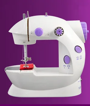 Mini elektrinių buitinių siuvimo mašina, dvigubas greitis, su maitinimo, smulkūs namų apyvokos sartorially diržo transformatorius