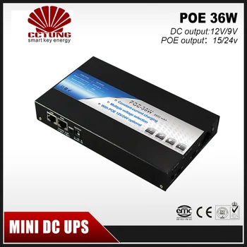 Mini Nešiojamas UPS 15/24VDC POE (Power Over Ethernet) ir 9/12VDC Sąsaja Max 36W Produkcija ir 8800mAh Ličio Baterija integruotas