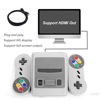 Mini Paramos HDMI Out Vaizdo Žaidimų Konsolės Built-in 621 Šviesą grąžinantys Žaidimai Tvarkyti Žaidėjas du kartus Kišeninis TV Žaidimų Konsolę Geriausia Dovana