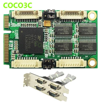 Mini PCIe 4 RS-232 DB9 Vidaus Uostų Adapteris, skirtas 