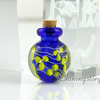 Miniatiūriniai stiklo butelių, kremavimo pelenus papuošalai balsuokite atmintį papuošalai pelenų