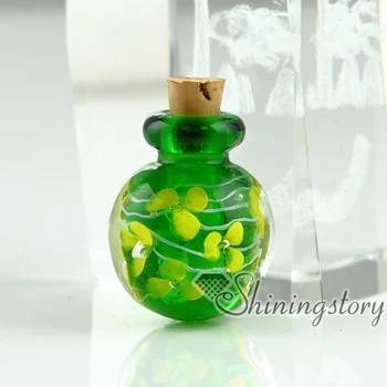 Miniatiūriniai stiklo butelių, kremavimo pelenus papuošalai balsuokite atmintį papuošalai pelenų