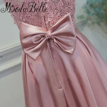 Modabelle 2017 Dusty Rose Pink Bridesmaid Dresses Demoiselle D ' honneur Ilgai Vestuves Suknelė Bridesmaid, Nėriniai Prom Chalatai