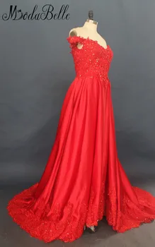 Modabelle Šalis Suknelės Raudona Ilgai Prom Dresses Su Aukso Blizgučiai Plius Dydis Prom Dress Linijos Ilgio Traukinio Oficialų Suknelė Vakare 2017