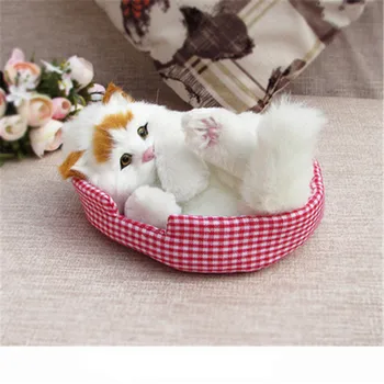 Modeliavimo katė pliušiniai žaislai lėlės kawaii katės skambantis Žaislas gyvūnų Lėlės vaikams, vaikų kūrybos dovanos, namų, automobilių apdailos naujas