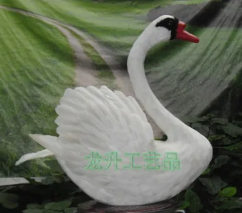 Modeliavimo swan žaislas didelis 55x50cm white swan modelis žaislas amatų,fotografija,mokymo rekvizitai,namų puošybai a1924