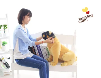 Modeliavimo šuo didelis 55cm tupint pug pliušinis žaislas, lėlė mesti pagalvę gimtadienio dovana 0173