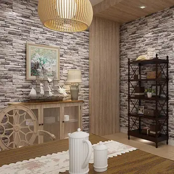Modernaus Derliaus Vinilo Vandeniui Reljefiniai Tapetai 3D Sienos Plytų, Akmens Modelio Papel De Parede Namų Dekoro