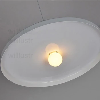 Moderni pakaba apšvietimas Belgija dizainas apšvietimo Toss B disko šviesos balta juoda spalva viešbučio restorane tossB Disko priedai veltiniams, vilna lempa