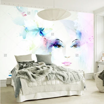 Moderni sienų dangos,su kuriomis susiduria moterys su gėlėmis,3D foto freskos už kambarį drabužių parduotuvės, kirpykla, sienos papel de parede