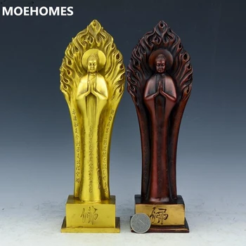 MOEHOMES dviejų spalvų bronzinė Budos statula turėjo nuolatinio Buda vario amatų namų dekoracijos, dovanos metalo amatai
