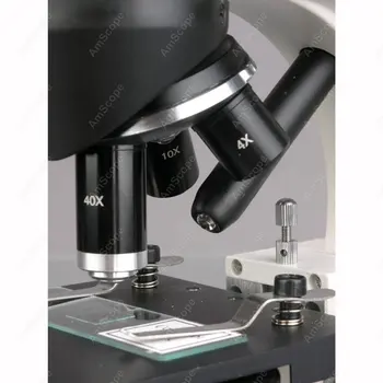 Mokslo Biologinis Mikroskopas--AmScope Prekių 40X-1000X Tvirtas LED Studentų Mokslo Biologinis Mikroskopas + Skaidrės & Pen Šviesos