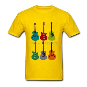 Mokyklos Grafinis t-shirt Vyras Gitaros XXL Muzikos Roko Paprasto Marškinėliai Tee Marškinėliai Vyrams, Drabužiai