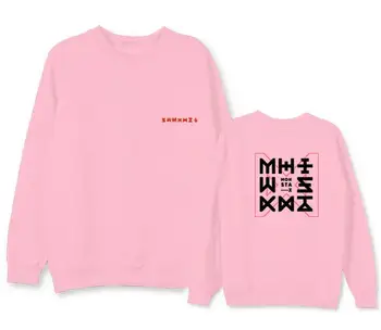 Monsta x koncerto kodas patį spausdinimą, o kaklas plonas/vilnos megztinių, skirtas kpop fanams unisex puloveris hoodies naują atvykimo