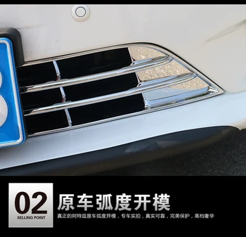 MONTFORD Automobilių Optikos Už Mazda 6 M6 Atenza ABS Chrome Priekiniai Galvos Viršutinės Grotelės Aplink Apdaila Dekoratyvinis Dangtelis Apdailos 2vnt