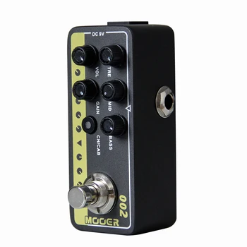 Mooer 002 UK Aukso 900 elektrinės gitaros efektu pedalas Aukštos kokybės dual channel preamp Nepriklausomų 3 band EQ 002 remiantis Marsh