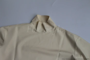 Moterų 's latekso gumos triko viršuje sandėlyje balta spalva