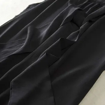 Moterų Šilko palaidinė NEKILNOJAMOJO šilko Laivapriekio palaidinė be Rankovių Kietas marškinėliai Moterims šifono palaidinė Pavasario Vasaros 2018 naujas