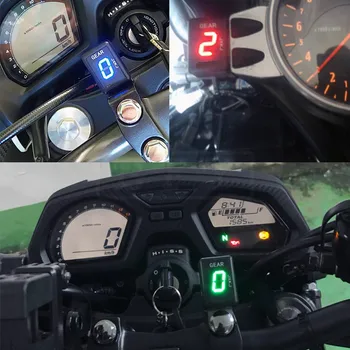 Motociklo LCD Elektronikos 6 Greitis 1 - 6 Lygį Pavarų Indikatorius Skaitmeninis Pavarų Metro Suzuki DL650 DL1000 VStrom DL 650 1000