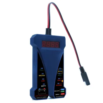 MOTOPOWER 12V Skaitmeninis Akumuliatoriaus Testeris Voltmeter Įkrovimo Sistemos Analizatorius LCD LED ekranas