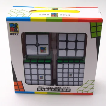 Moyu 4PCS/Rinkinys Dovanų Pakuotėje Magic Cube Mofangjiaoshi 2x2x2 3x3x3 4x4x4 5x5x5 Greitis Kubo Galvosūkį Žaislai Vaikams Profesinės Twist