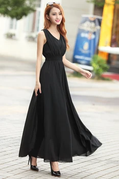 Mozhini Mėlyna balta juoda ilgą šifono suknelę Moteris padalinta paplūdimio vasaros suknelė Seksualus backless maxi suknelė didelis dydis lady šalis suknelė