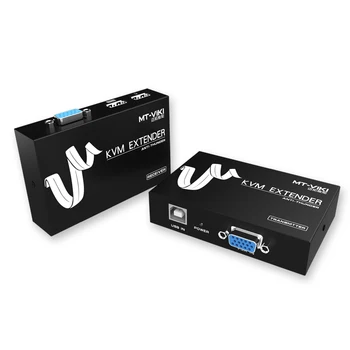 MT-Viki 100 Metrų KVM Pratęsimo Klaviatūra, Vaizdo Pelės Kartotuvas Adapteris VGA USB Extender 