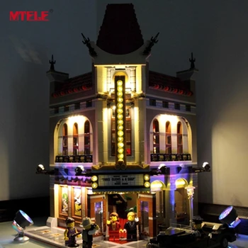 MTELE Prekės LED Blokuoti Šviesos Iki rinkinys Kūrėjas, Miesto Gatvės Rūmuose, Kino Modelis Suderinamas su Lego 10232