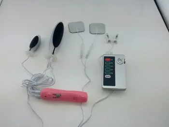 Multi Elektriniais Vibratorius anal plug elektros smūgio ejakuliacija stick krūtų spenelių massager makštį stora medicinos tematikos sekso žaislai