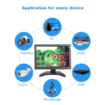 Multi touch ekranas ekranas 10.1 colių talpinė jutikliniu ekranu platus jutiklinis ekranas su AV/BNC/VGA/HDMI/USB įvesties