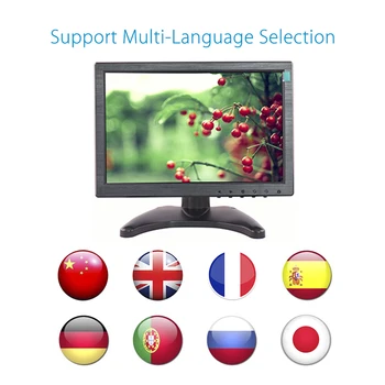 Multi touch ekranas ekranas 10.1 colių talpinė jutikliniu ekranu platus jutiklinis ekranas su AV/BNC/VGA/HDMI/USB įvesties