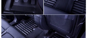 Myfmat naujų automobilių kojų kilimėliai, automobilio grindų kilimėlių rinkinys, padas atsparus vandeniui juodas Cadillac CTS CT6 SRX DeVille Escalade SLS ATS-L/XTS