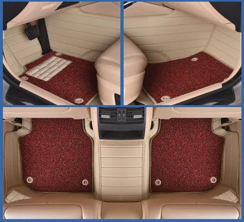 Myfmat užsakymą pėdų oda automobilių grindų kilimėlis Mazda 2 cx-5 ATENZA Familia Premacy sporto Axela CX-3 MX-5 nemokamas pristatymas vandeniui