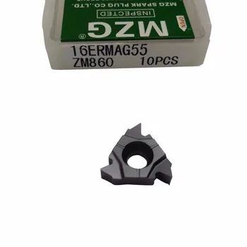 MZG nuolaida kaina 16ERMAG60 ZM860 ISO Karbido Sriegis Įdėklų CNC Išorės Nerūdijančio Plieno, Tekinimo, Sriegimo Įrankiai Turėtojas