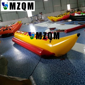 MZQM 8 asmeniui Pripučiami vandens žaidimai bananų valtis pripučiama skristi žuvų pardavimo
