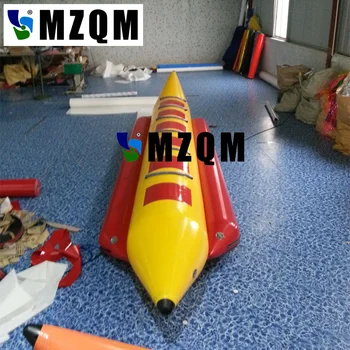 MZQM 8 asmeniui Pripučiami vandens žaidimai bananų valtis pripučiama skristi žuvų pardavimo